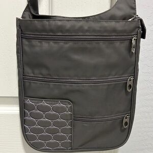 LIKE NEW! Women's Mosey Crossbody Gray Travel Bag
